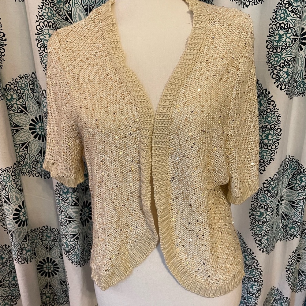 New Dress Barn sparkle Shrug 2x